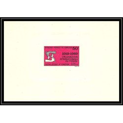 0165 Epreuve de luxe deluxe proof Cameroun N°144/145 Organisation internationale du travai oit (ilo)