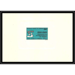 0165 Epreuve de luxe deluxe proof Cameroun N°144/145 Organisation internationale du travai oit (ilo)