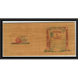 0172 RARE Epreuve de luxe deluxe proof Gabon N°220 / 222 63/64 arbre tree + Essai (proof) Non dentelé imperf MNH