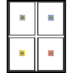 0182 Epreuve de luxe deluxe proof Gabon (gabonaise) N°7/10 service blason armoiries