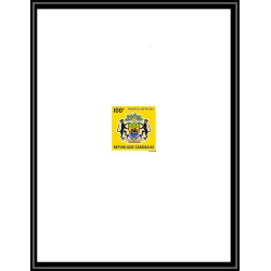0182 Epreuve de luxe deluxe proof Gabon (gabonaise) N°7/10 service blason armoiries