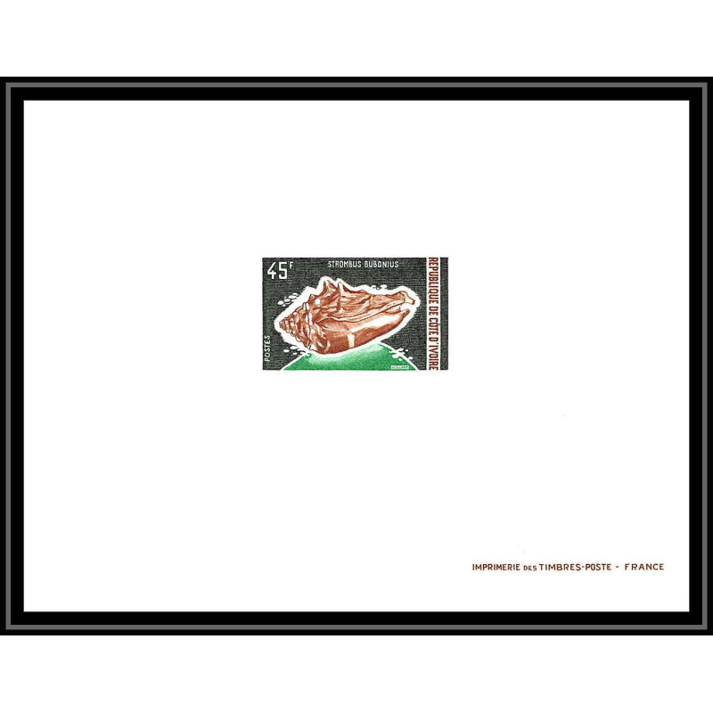 0384 Epreuve de luxe deluxe proof cote d'ivoire (IvorY) N°339 shell (shells) coquillages