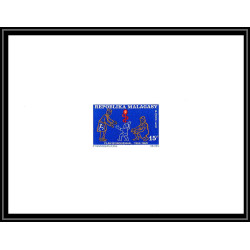 0411 Epreuve de luxe deluxe proof Madagascar (malagasy) N°458/159 Plan quinquenal enfant child