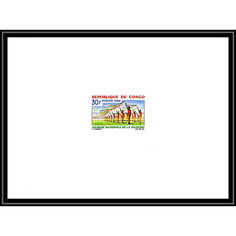 0552 Epreuve de luxe deluxe proof congo N°182 Journée de la jeunesse CHILD ENFANT
