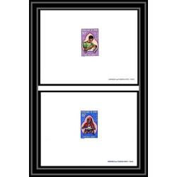 0647 Epreuve de luxe deluxe proof congo N°263/264 fete des meres Mother's Day
