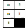 0785 Epreuve de luxe deluxe proof Mauritanie (Mauritania) N°241/245 Fruits fruts