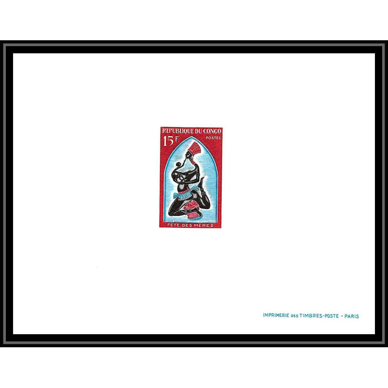 0807 épreuve de luxe / deluxe proof Congo N° 218 Fête des mères Mother's Day