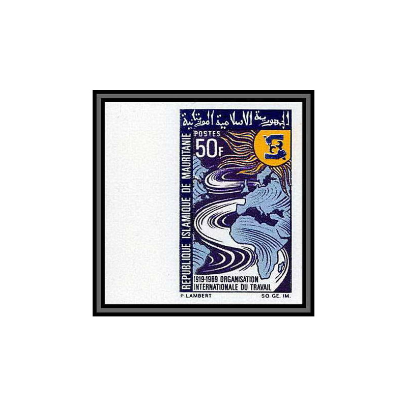 0965b - Mauritanie Mauritania N° 262 oit ILO 1969 Organisation internationale du travail Non dentelé imperf ** MNH