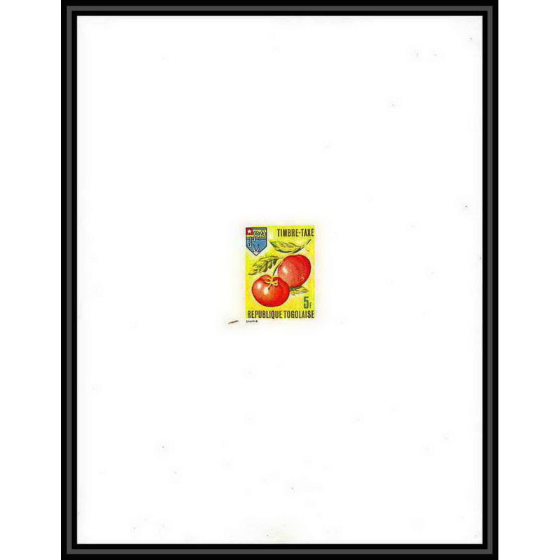1327/ épreuve de luxe (deluxe proof) Togo y&t taxe N° 70 tomate (fruit fruts) tomato