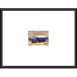 1369 épreuve de luxe / deluxe proof CENTRAFRIQUE N° 184 Journée mondiale de l´UPU camion truck