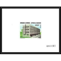 1380 épreuve de luxe / deluxe proof Cameroun N° 756 Anniversaire Intelsat