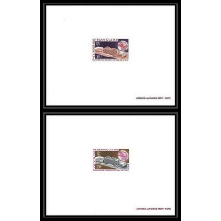 1419 épreuve de luxe / deluxe proof polynésie N° 80 / 81 nouveau siège de l' upu