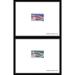 1428 épreuve de luxe / deluxe proof Mali N° 135/136 nouveau siège de l' upu