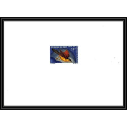 1451 épreuve de luxe / deluxe proof Niger N° 210 Coucal du Sénégal Cuculidae oiseaux (bird birds oiseau) TTB