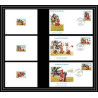 1506 épreuve de luxe / deluxe proof Polynésie (Polynesia) N°165 / 167 folklore Polynésie (Polynesia)n + fdc premier jour