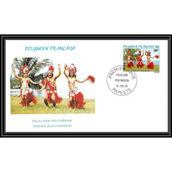 1506 épreuve de luxe / deluxe proof Polynésie (Polynesia) N°165 / 167 folklore Polynésie (Polynesia)n + fdc premier jour