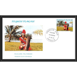1506 épreuve de luxe / deluxe proof Polynésie (Polynesia) N°165 / 167 folklore Polynésie (Polynesia)n + fdc premier jour