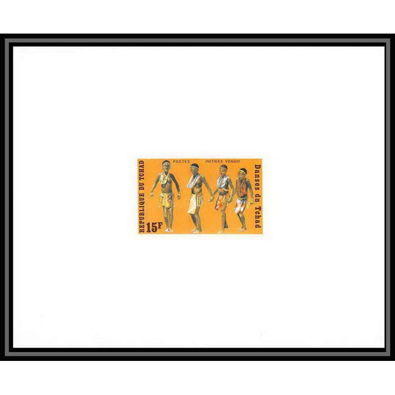 1628 épreuve de luxe / deluxe proof Tchad pa N° 239 DANSES dance YONDO