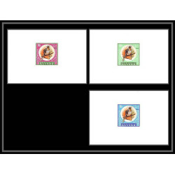 2080 oiseau à identifier oiseaux (birds) 1962 Guinée guinea épreuve de luxe deluxe proof TTB 