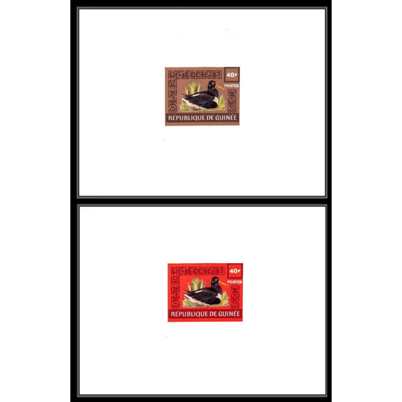 2102 oiseaux (birds bird) 1962 Guinée guinea épreuve de luxe deluxe proof TTB 