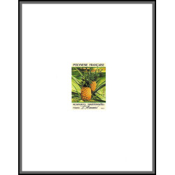 2177/ Polynésie N°374 ananas fruit frut Pineapple épreuve deluxe proof 