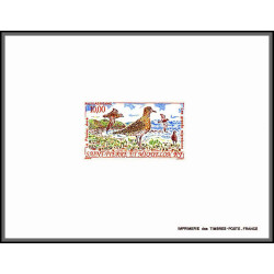 2196/ Saint-Pierre et Miquelon PA N°73 le pluvier doré golden plover oiseaux birds épreuve de luxe deluxe proof 1993