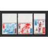 2443/ gabon gabonaise N°415/417 BF N°32 jeux olympiques olympic games) 1980 moscow MOSCOU bloc + timbres MNH **