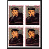 2453 gabon gabonaise PA N°104/106 Tableau Painting RAPHAEL 1970 Non dentelé imperf BLOC 4