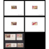 2454 gabon gabonaise PA N°239/242 musée museum art 1969 épreuve de luxe deluxe proof Non dentelé imperf