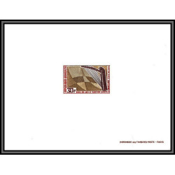 2454 gabon gabonaise PA N°239/242 musée museum art 1969 épreuve de luxe deluxe proof Non dentelé imperf