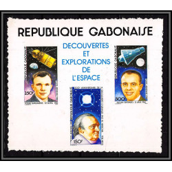 2457 gabon gabonaise Bloc BF 38 URANUS 1981 espace space gagarin gagarine shepard herschel épreuve de luxe deluxe proof