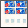 2458 gabon gabonaise PA N°45/46 conquète espace space 1966 fusée diamant satellite A1 BLOC 4 Non dentelé imperf ** MNH