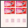 2458 gabon gabonaise PA N°45/46 conquète espace space 1966 fusée diamant satellite A1 BLOC 4 Non dentelé imperf ** MNH