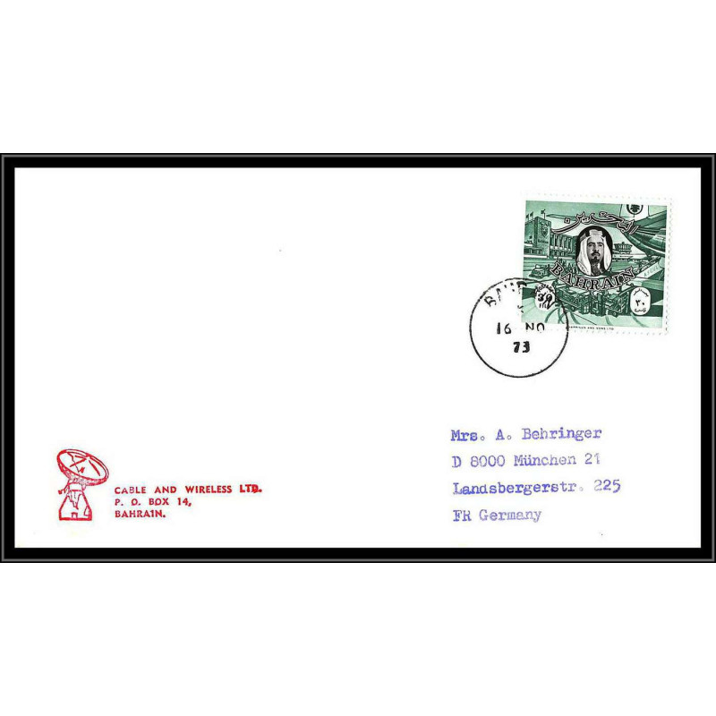 66304 skylab 4 16/11/1973 bahrain espace space lettre cover