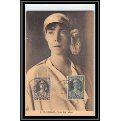 49138 N°328/329 reine elisabeth antituberculeux 1931 belgique belgium Carte maximum (card)