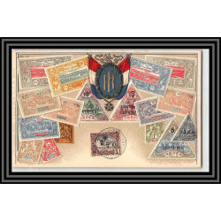 49168 N°53 mosquée tadjourah 1909 cote fransaise des somalis timbres Carte maximum embossée gaufrée (card)