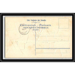 49168 N°53 mosquée tadjourah 1909 cote fransaise des somalis timbres Carte maximum embossée gaufrée (card)