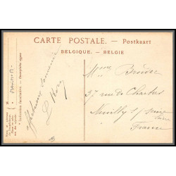 56677 N°74 léopold II 2 ostende avenue léopold 1919 belgique Carte maximum (card)