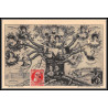 56678 N°74 léopold II 2 liège 1911 arbre généalogique de la dynastie belge belgique Carte maximum (card)