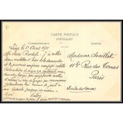56678 N°74 léopold II 2 liège 1911 arbre généalogique de la dynastie belge belgique Carte maximum (card)