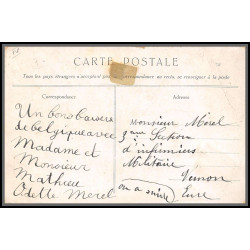 56681 N°136 elisabeth albert 1er 1916 gloire a la belgique honneur souverains Carte maximum (card)