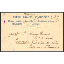 56683 N°56 armoiries 1905 gaufrée embossée belgique Carte maximum (card) 
