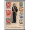 56686 N°129/131 albert 1er roi des belges 1915 belgique pour enghien RRR Carte maximum (card) recommandé havre spécial
