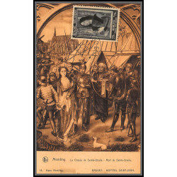 56705 N°512 memling gruge 11/8/1939 la chasse Tableau (Painting) belgique Carte maximum (card) fdc édition thill
