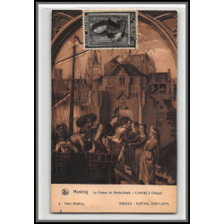 56708 N°512 memling gruge 11/8/1939 la chasse belgique Carte maximum (card) fdc édition thill