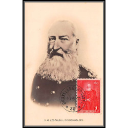 56713 N°303 centenaire de l'indépendance leopold 2 leempoels 1/7/1930 belgique Carte maximum (card) fdc édition cailliau