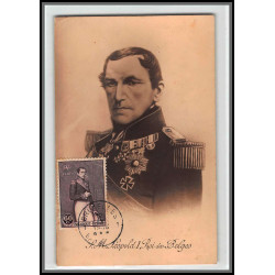 56720 N°302 centenaire de l'indépendance leopold 1er leempoels 1932 belgique Carte maximum (card) fdc édition cailliau