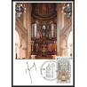56746 N°1913 grande synagogue de bruxelles belgique 1975 signé signed Carte maximum (card) + fdc