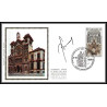 56746 N°1913 grande synagogue de bruxelles belgique 1975 signé signed Carte maximum (card) + fdc