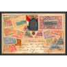 56816b N°8 vue de djibouti 1904 cote francaise des somalis Carte maximum (card) timbres gaufrée embossée